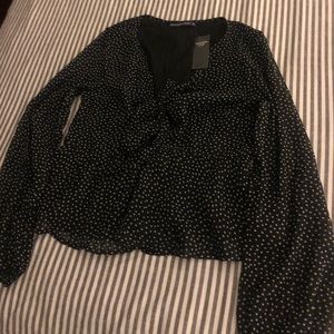 Front Tie Chiffon Shirt